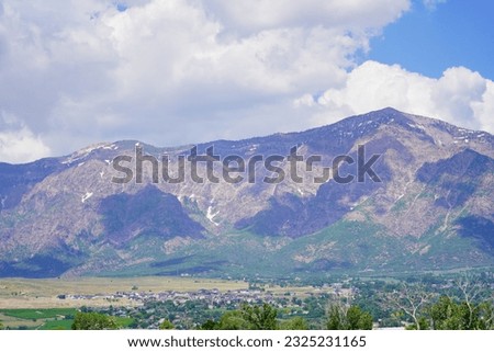 Beautiful mountain at salt lake city, UT, in spring