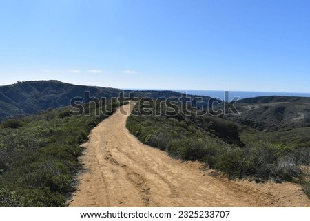 Big Bend Trail in Laguna Coast Wilderness Park, Laguna Beach, Southern California Royalty-Free Stock Photo #2325233707