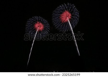 Sakai town autumn fireworks festival