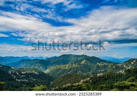 Beautiful Landscape View of Shimla  in Summer Days June