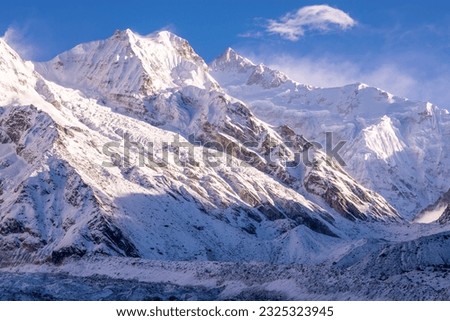 View of Kanchenjungha mountain range from Goechala view point 1, Sikkim.