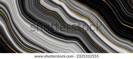 black marble with golden texture