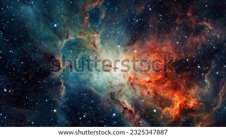 Nebula. Outer space image that is suitable for wallpaper. Elements of this image furnished by NASA. Royalty-Free Stock Photo #2325347887