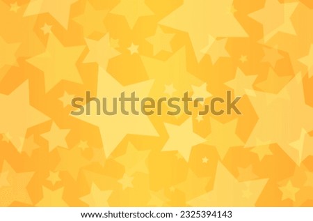 Abstract stars background. Golden stars pattern. Yellow stars background.