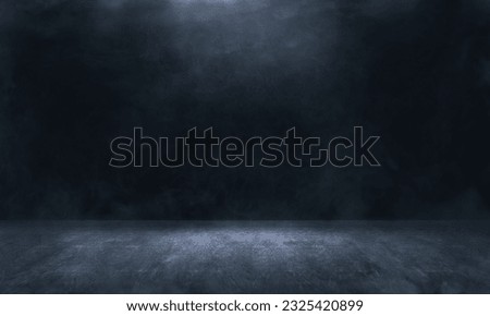 Concrete floor with a spotlight for the product placement and background usage