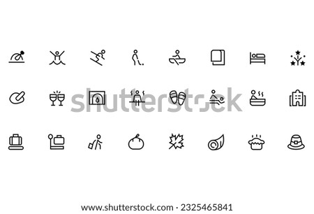Holiday, christmas, halloween, easter icons. isolated line icon vector illustration