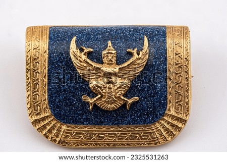 Royal Orders and Decorations of the Kingdom of Thailand. Made of gold and finished with blue and black enamel. For the royal family, civil servants and people who do good deeds to the nation.