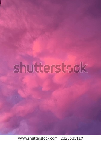 Pink cloud make our feeling calm