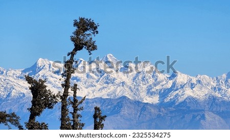Himalayan pic 180 degree  in Uttarakhand 