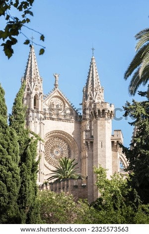 Cathedral La Seu in Palma de Mallorca, Balearic island, Spain Royalty-Free Stock Photo #2325573563
