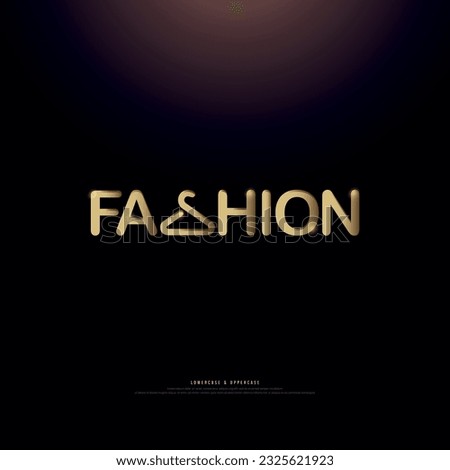Fashion , clothe, 3d golden, clothing store logo