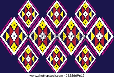 Fabric patterns, triangular and square shapes together in a beautiful pattern Royalty-Free Stock Photo #2325669613