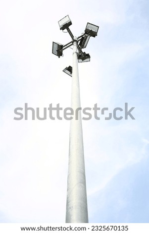 Huge spotlight with a blue sky Royalty-Free Stock Photo #2325670135