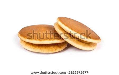 pancakes isolated on a white background Royalty-Free Stock Photo #2325692677
