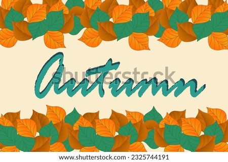 colorful background with autumn leaves