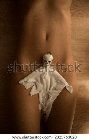 Halloween woman body. Halloween concept. 