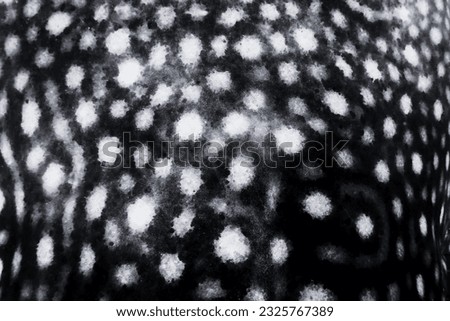 Organic shapes seamless pattern. Whale shark skin spots texture.