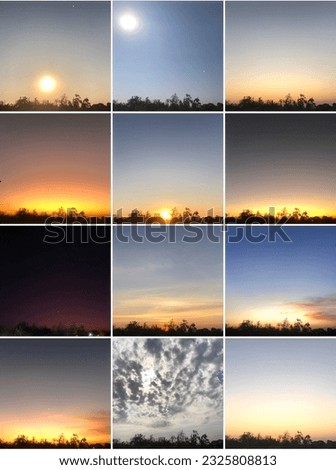 sky, cloud, sunset, color, view