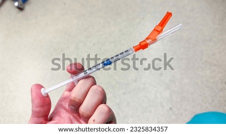 Medical syringes represent healing and treatment, symbolizing the power of medications and drugs in hospitals and healthcare