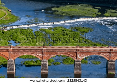 bridge over the river in the countryside