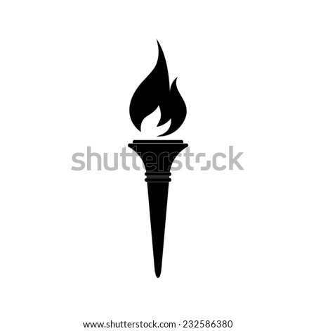 Torch icon - Vector