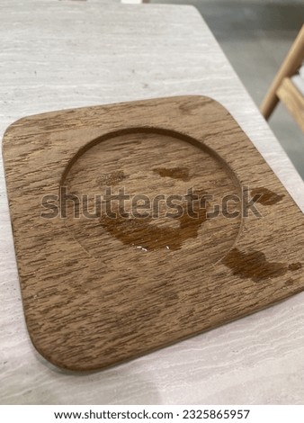 Smiley watermarks on the coasters