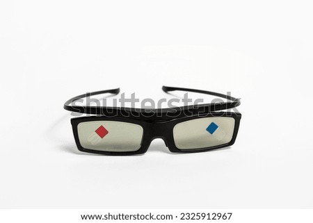 New 3d glasses isolated on white background