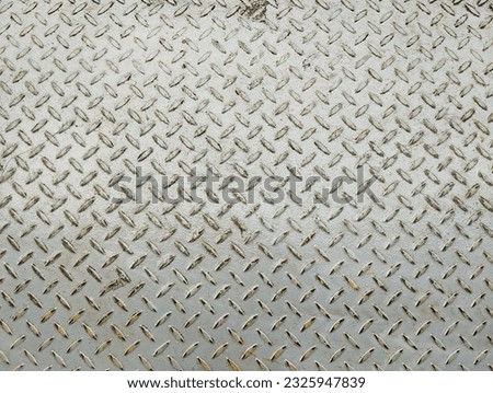 Grey Metal Flooring with Textured Pattern Background