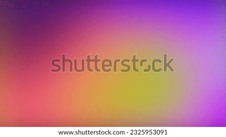 Color gradient. Blur glow. Fluorescent radiance. Defocused pink purple yellow soft neon light smooth texture abstract free space background.