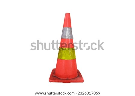 traffic cone isolated white background