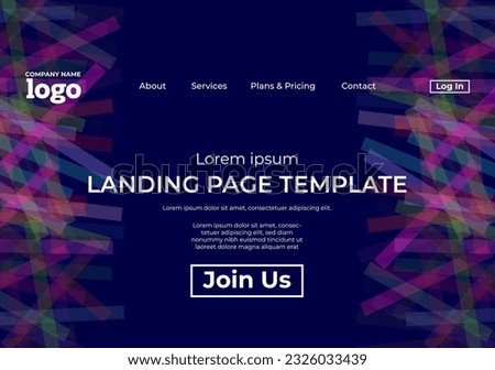 Abstract modern technology Landing page template, flowing line digital technology, smooth particle wave, big data techno design concept background wallpaper, Annual reports, flyer, poster, cover. EPS
 Royalty-Free Stock Photo #2326033439