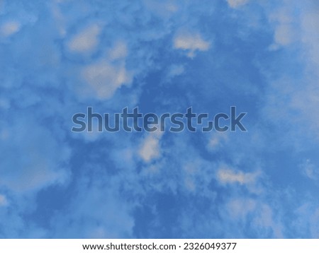 picture of blue sky with clouds