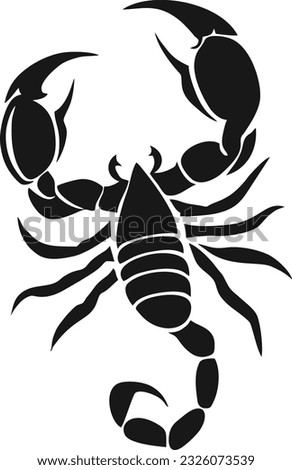 Scorpion logo design, Scorpion badge emblem vector icon, Vector illustration 6
