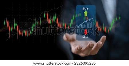 Successful of trader holding trading stock exchange graph money, global economic, trader investor,graph money of block chain stock market cryptocurrency selling and buy with price chart data graph Royalty-Free Stock Photo #2326095285