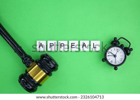 letters of the alphabet with appeal words. concept of appeal or in the court of appeal Royalty-Free Stock Photo #2326104713