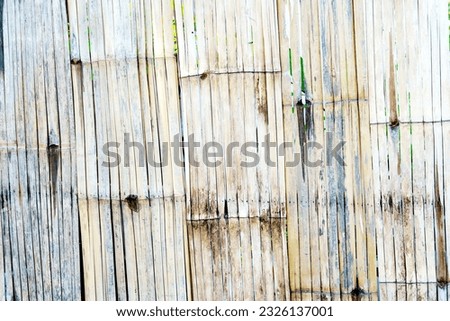 the old bamboo wall background