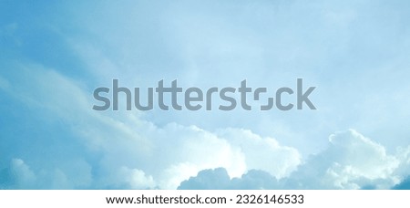 blue sky background. white blue sky cloud Royalty-Free Stock Photo #2326146533