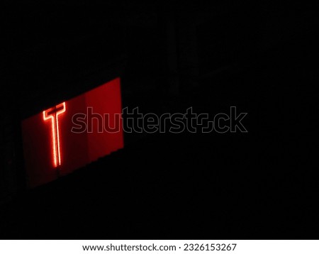 the red cross LED in the dark