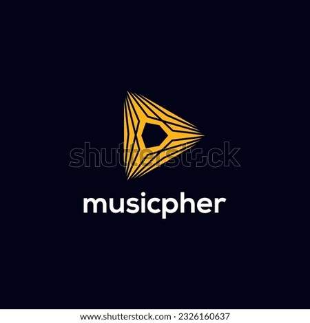 Music Logo, Creative For modern Business company brand logo design vector illustration