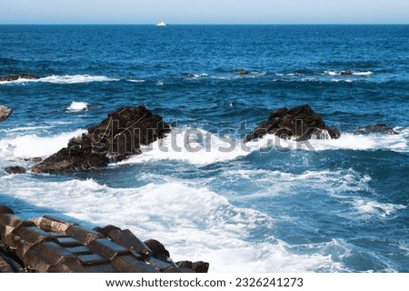 The East Sea, Wave, Blue Sky, South Korea Royalty-Free Stock Photo #2326241273