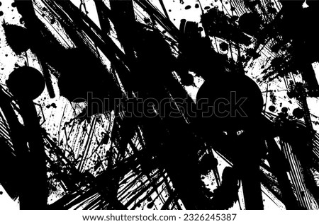 Black and white abstract vector texture