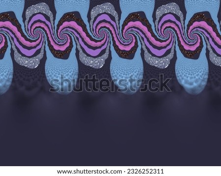 A hand drawing pattern made of pink tones blue and grey with black