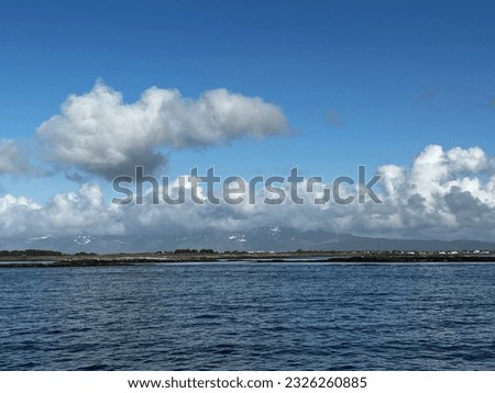 Boattrip in nice weather and blue skye Royalty-Free Stock Photo #2326260885