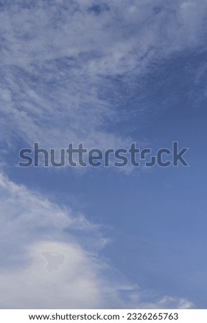 Picture of the Sky, Blue Sky, Blue Clouds. Stock Image