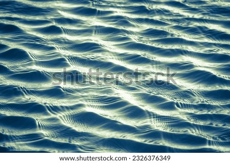 Closeup photo of river water wave texture