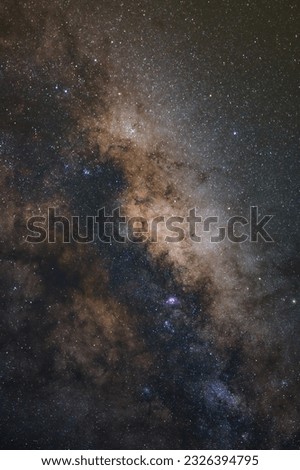 Milky Way close up fragment