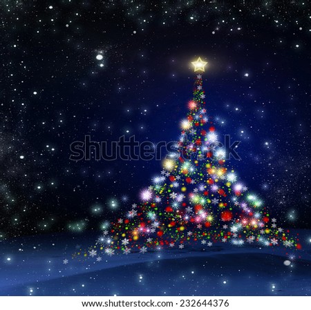 abstract red twinkled christmas background 