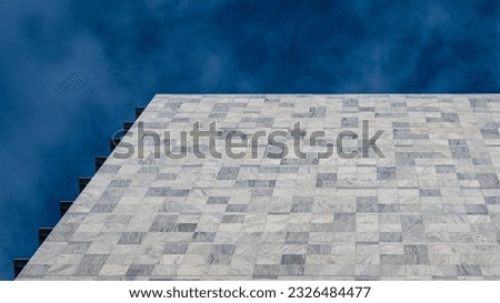 Abstract View of Modern Building and Sky in Rochester, Minnesota