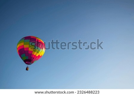 Enchanting Dawn Adventure: Colorful Hot Air Balloon Soaring in Majestic 4K Splendor