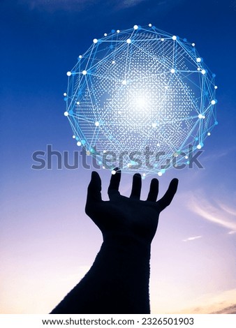 Age of technology People's, Use of technology in the modern era, Interconnection by internet network, Communication with the Internet, Communicating with each other around the world without borders Royalty-Free Stock Photo #2326501903